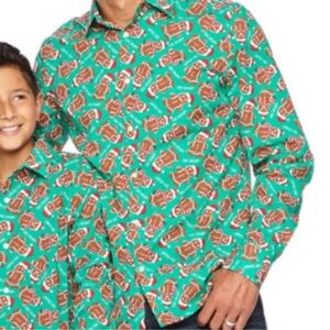 North Pole Men’s Christmas Ginger Shirt Size Small